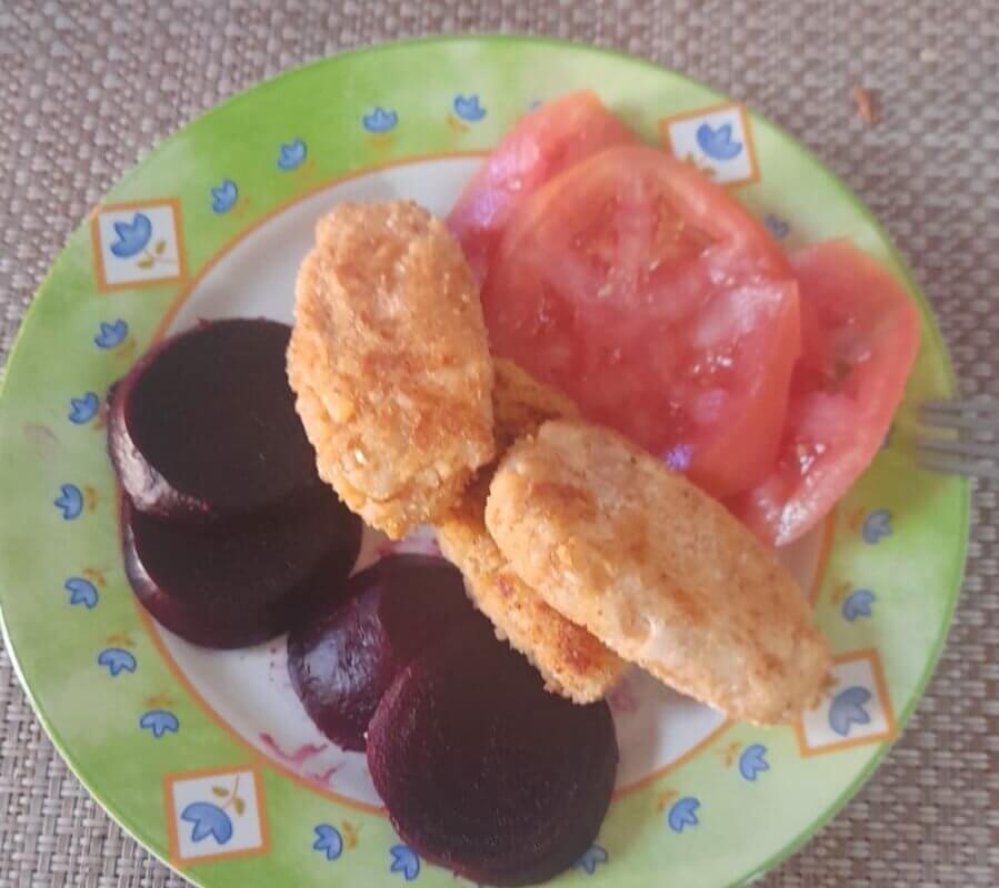 croquetas de papa con jamón