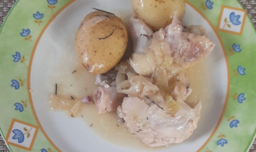 POLLO AL LIMON CON PAPITAS