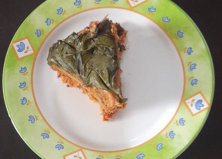 Tamal de chilorio en olla express